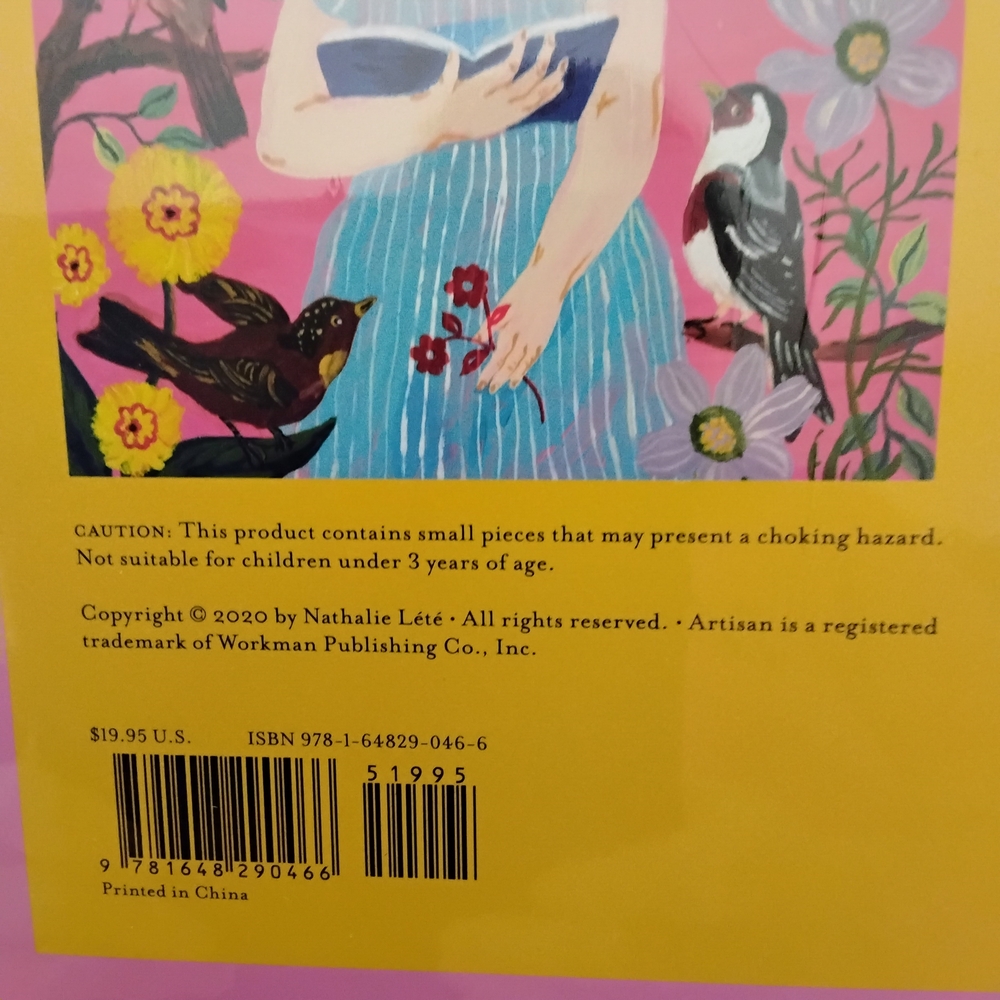 Artisan 500 Pc Puzzle, Painting By Lete Girl Who Reads To Birds - Picture 6 of 9